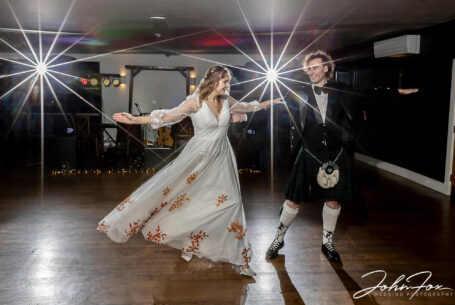 Sophie and Jack take to the dance floor for their first dance.