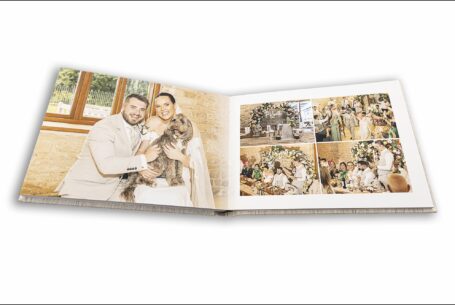 Wedding album images of the speeches at Gabrielle and William's wedding. John Fox Wedding Photography in the Cotswolds