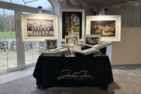 John Fox Wedding Photography Exhibition Stand at Whittlebury Park. Wedding Photographer covering the Midlands