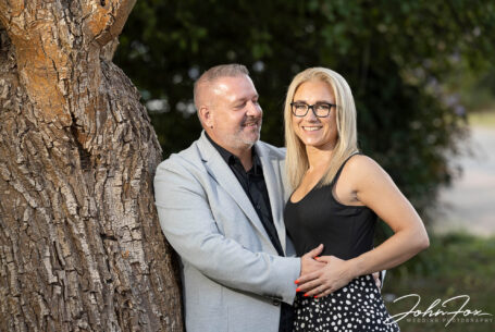 Colour Pre‑wedding image of Lynn and Ian at The Five Bells Pub in Bedfordshire