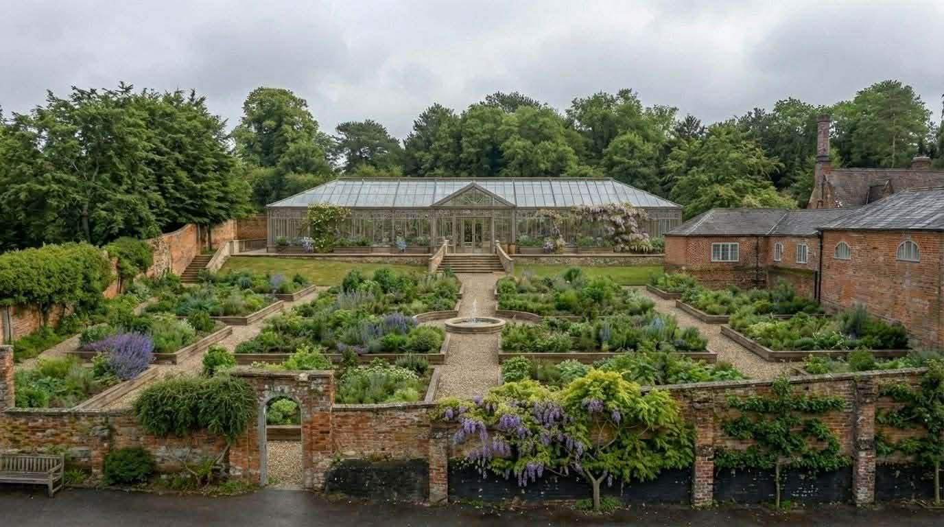 Wedding Photographer in Rugby. John Fox attended the open evening at Brownsover Hall - image of the elegant orangerie and gardens